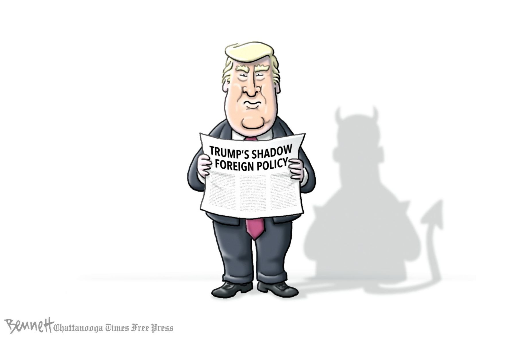 Bennett editorial cartoon